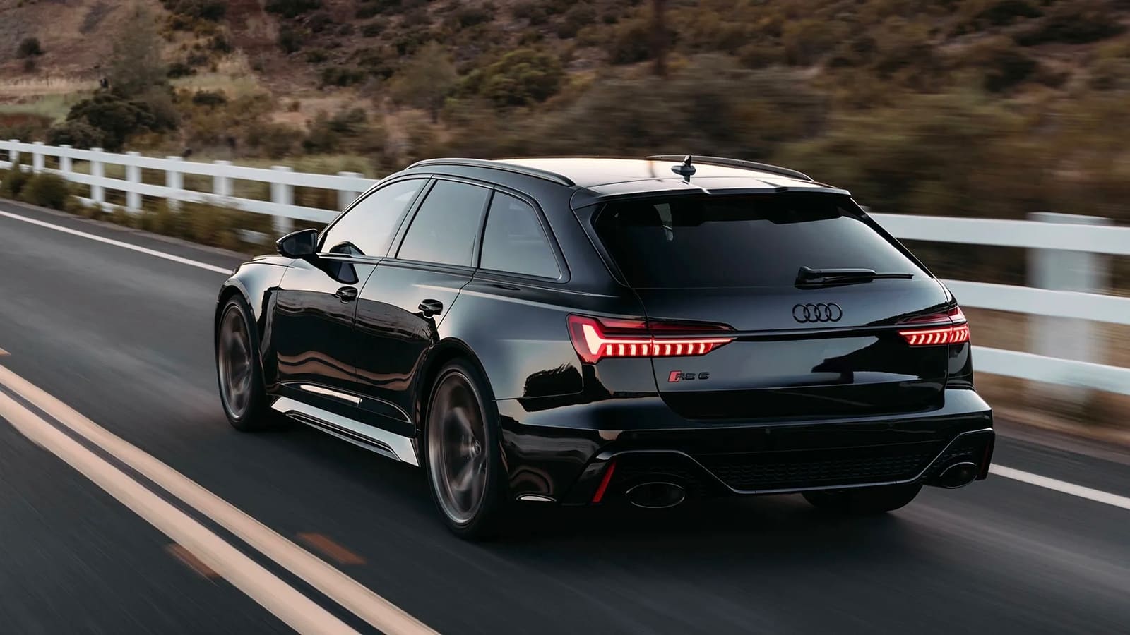 Black Audi RS6 Performance Quattro Wagon hire car in Melbourne, photo 2