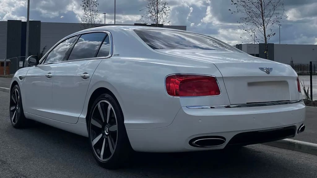 White Bentley Flying Spur W12 Saloon hire car in Melbourne, photo 2
