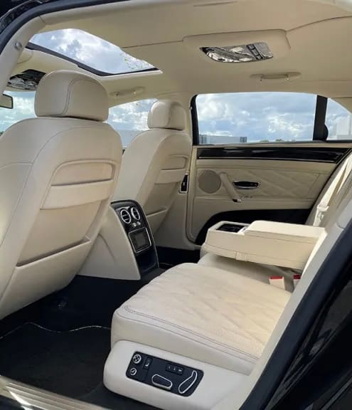 White Bentley Flying Spur W12 Saloon hire car in Melbourne, photo 3