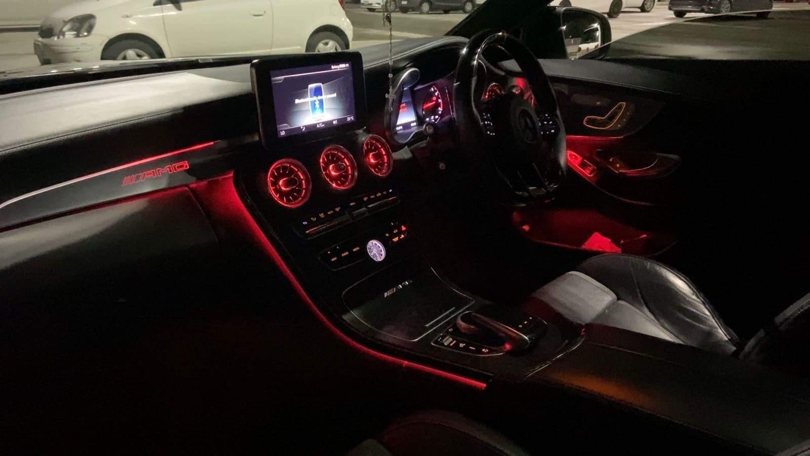 Grey Mercedes-Benz C63 S AMG Coupe hire car in Melbourne, photo 3