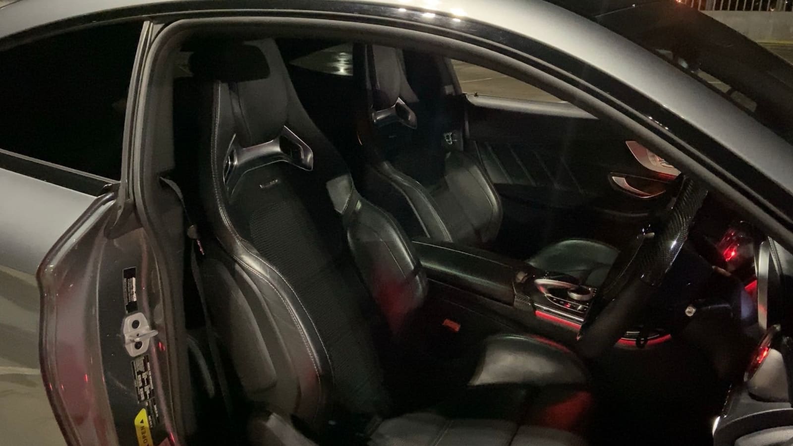 Grey Mercedes-Benz C63 S AMG Coupe hire car in Melbourne, photo 4