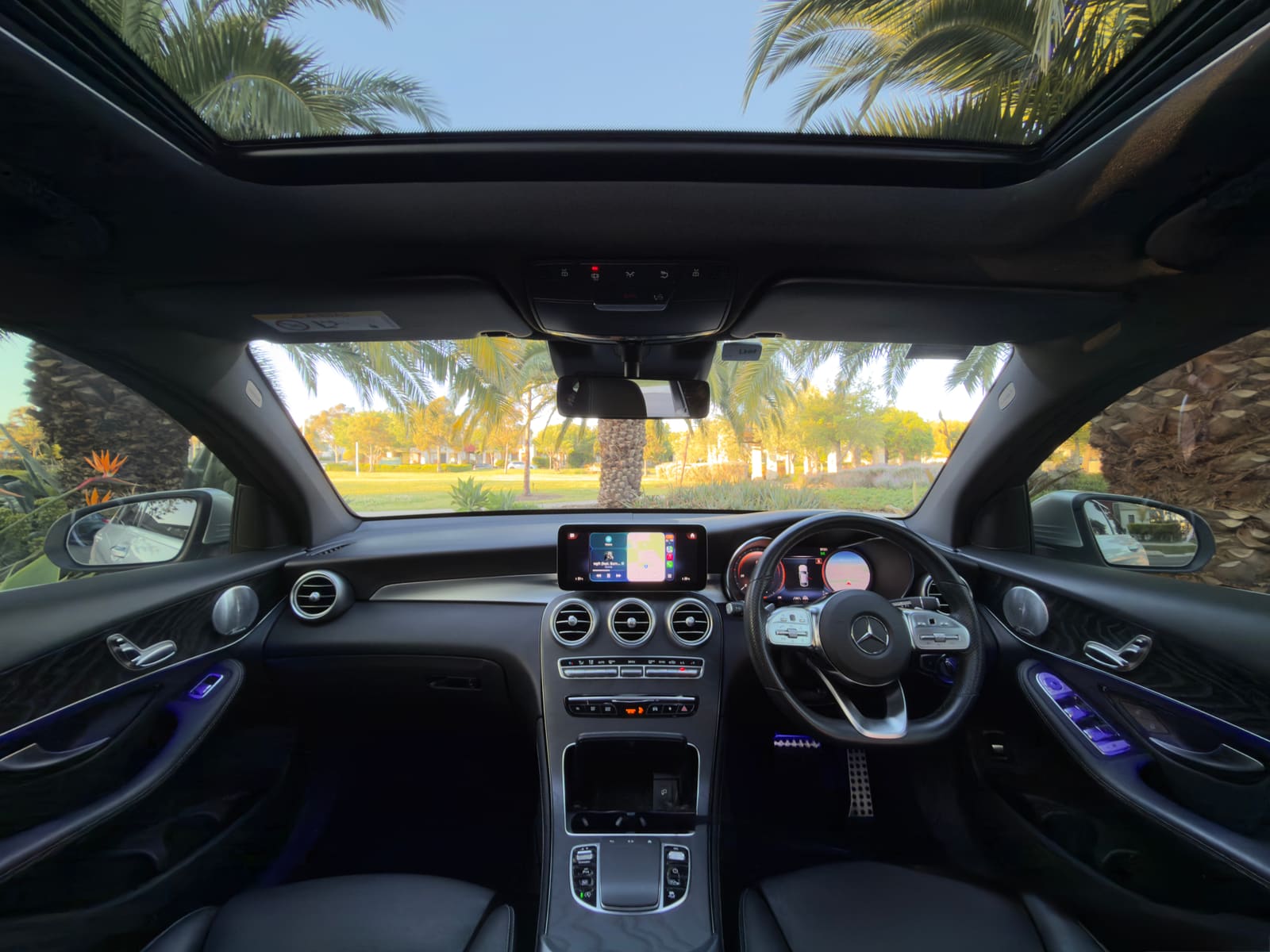 Silver Mercedes-Benz GLC300 Coupe hire car in Melbourne, photo 4
