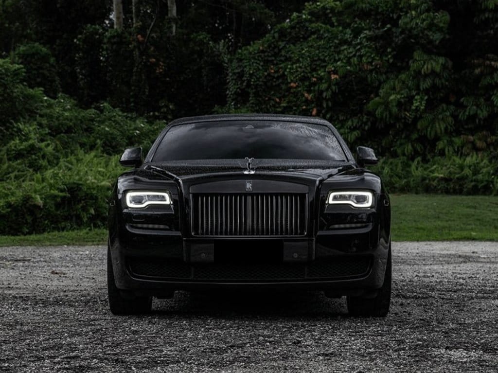 Black Rolls-Royce Ghost hire car in Melbourne