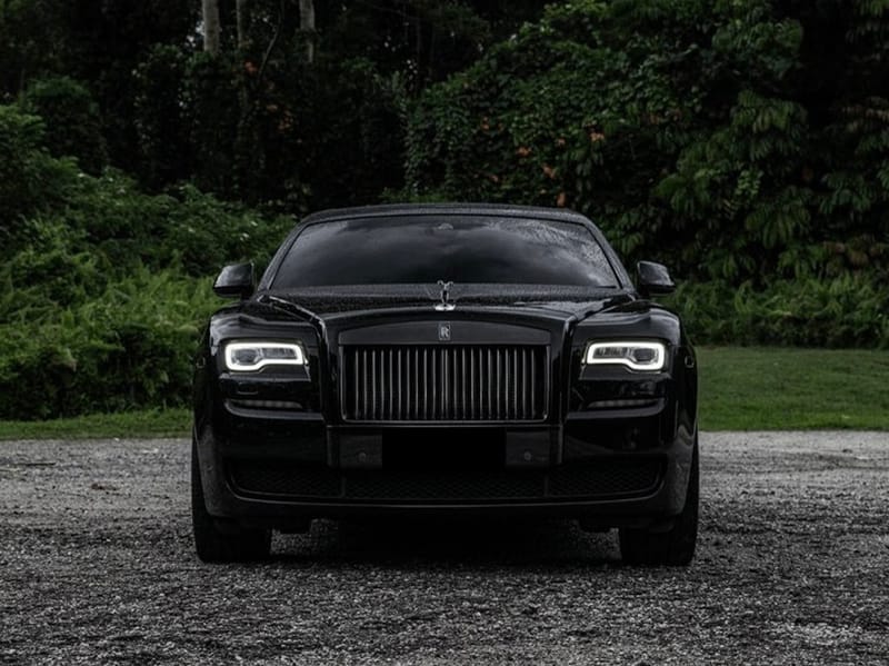 Black Rolls-Royce Ghost hire car in Melbourne