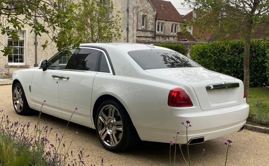 White Rolls-Royce Ghost Series II Saloon hire car in Melbourne, photo 2