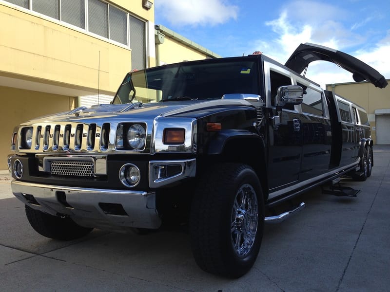Black Hummer H2 Limousine, 24 seater, Melbourne