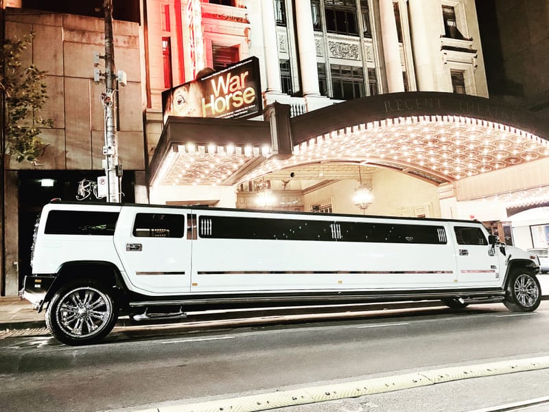 White Hummer H2 Limousine, 12 to 15 seater, Melbourne