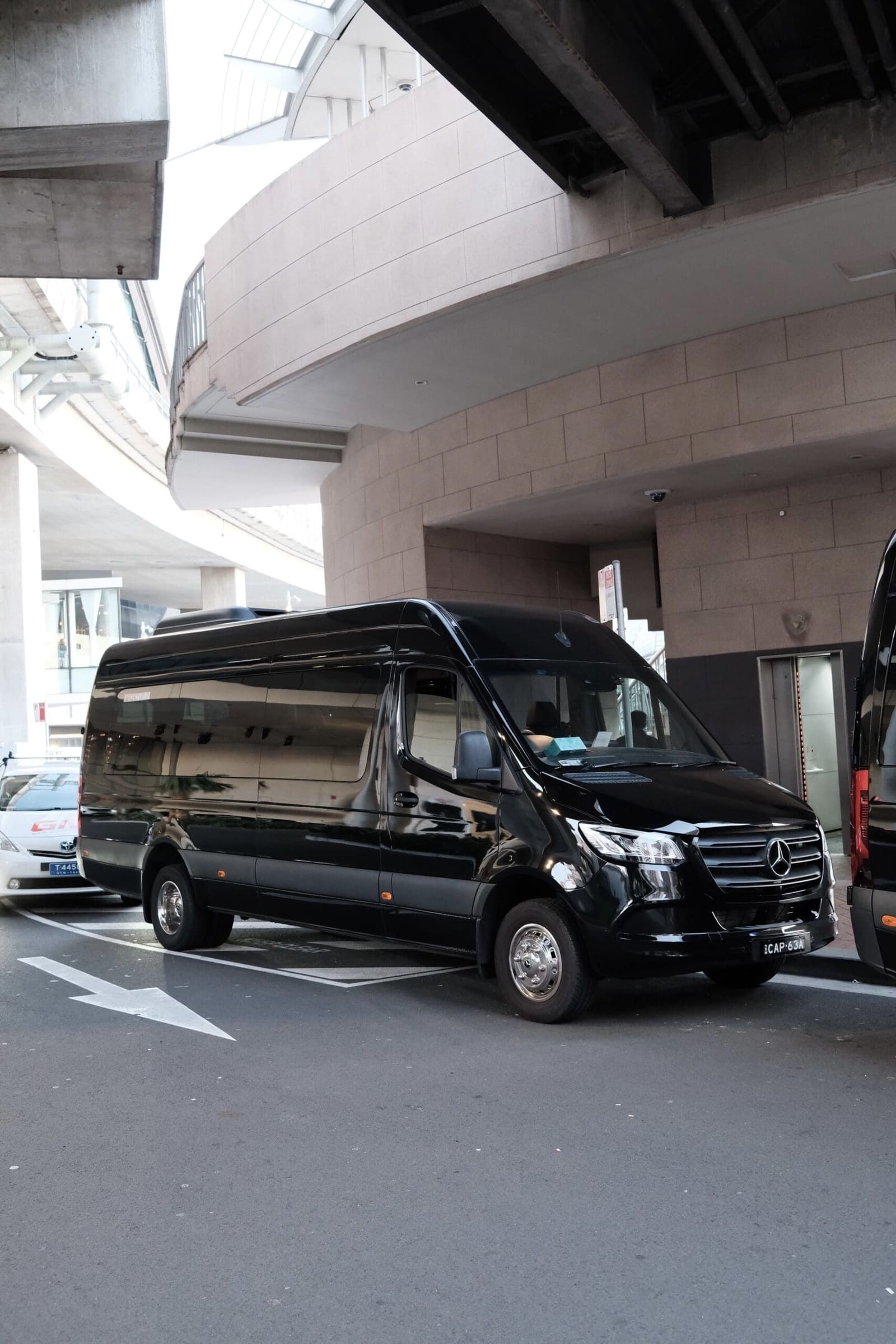 Black Mercedes-Benz Sprinter Minibus, 14 seater, Melbourne, photo 2