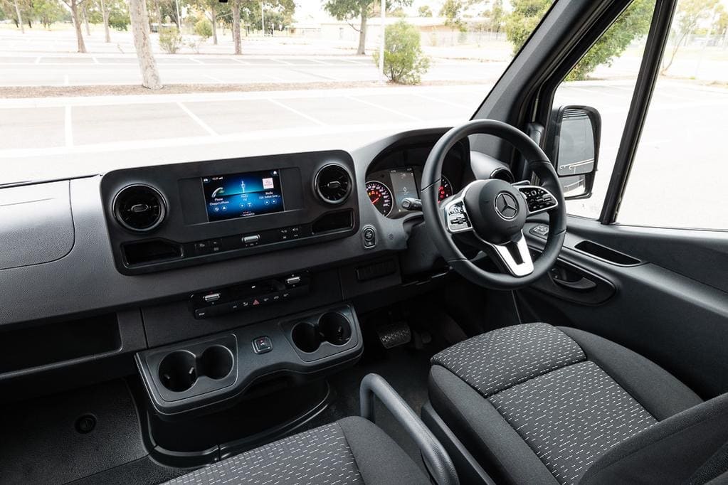 Black Mercedes-Benz Sprinter Minibus, 9 seater, Melbourne, photo 4