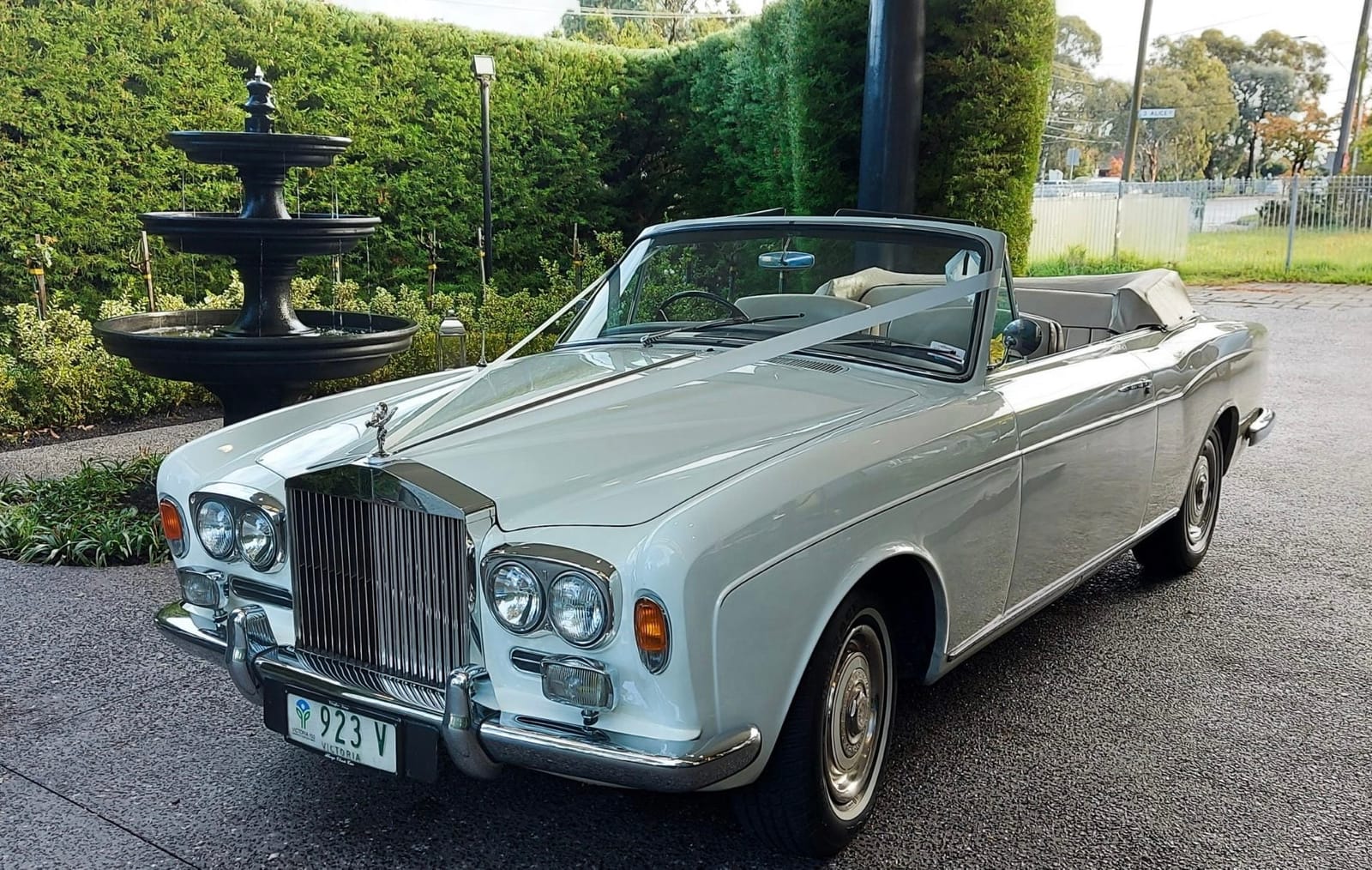 1968 Rolls-Royce Convertible wedding car in Melbourne