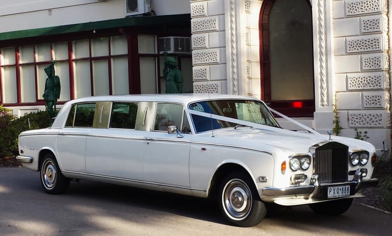 1969 and 1970 Rolls-Royce Stretch Limousine wedding car in Melbourne